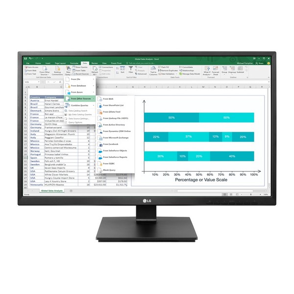 Monitor LG 27BK550Y-B 27” Full HD IPS Black